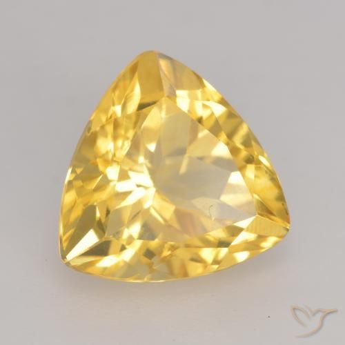 9,17 ctw natürlicher Mittleres Gold Citrin, Trillion, VVS-VS