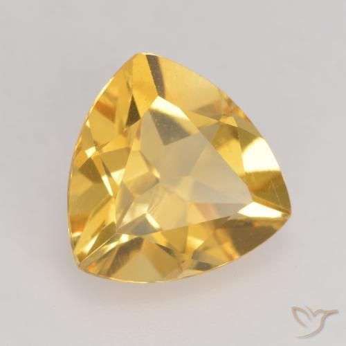 9,17 ctw natürlicher Mittelgold Citrin, Trillion, VVS-VS