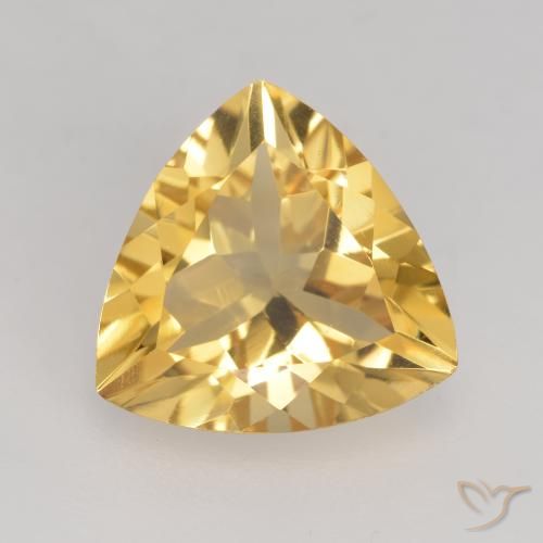 2.02ct Natürlicher Golden Citrin, Trillion, VVS-VS