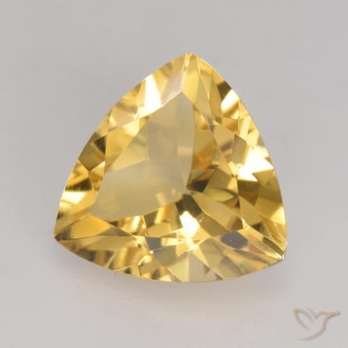 9,17 ctw natürlicher Golden Citrin, Trillion, VVS-VS