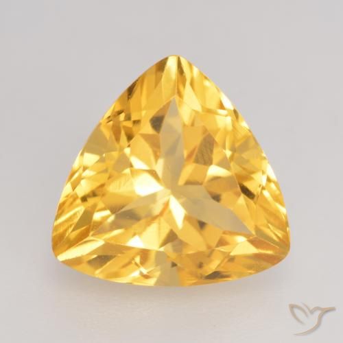 2.47ct Natürlicher Mittleres Gold Citrin, Trillion, VVS-VS