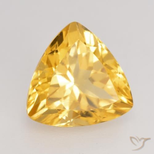 9,17 ctw natürlicher Mittleres Gold Citrin, Trillion, VVS-VS