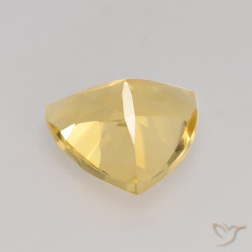 9,17 ctw natürlicher Mittelhelles Gold Citrin, Trillion, VVS-VS