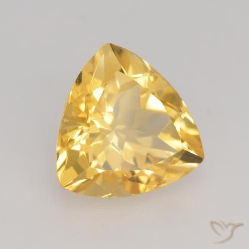9,17 ctw natürlicher Helles Gold Citrin, Trillion, VVS-VS