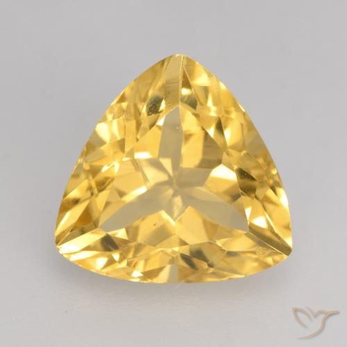 2.34ct Natürlicher Mittleres Gold Citrin, Trillion, VVS-VS