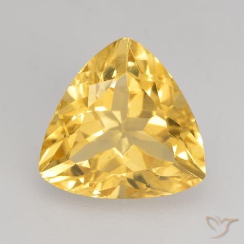 9,17 ctw natürlicher Mittleres Gold Citrin, Trillion, VVS-VS