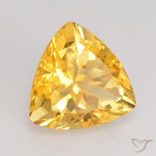 9,17 ctw natürlicher Mittleres Gold Citrin, Trillion, VVS-VS
