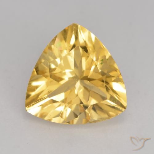 2.03ct Natürlicher Mittelgold Citrin, Trillion, VVS-VS