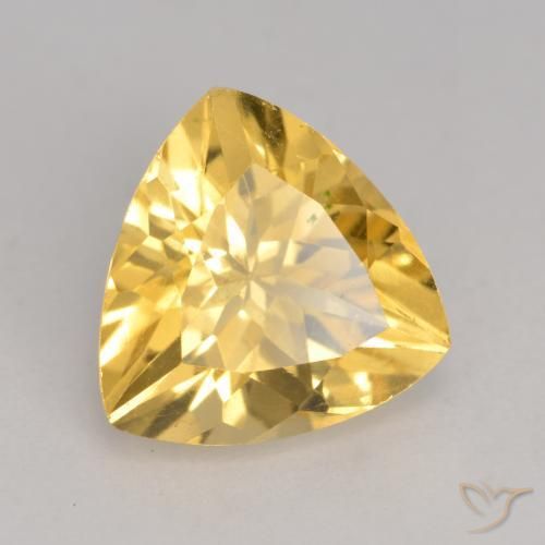9,17 ctw natürlicher Mittelgold Citrin, Trillion, VVS-VS