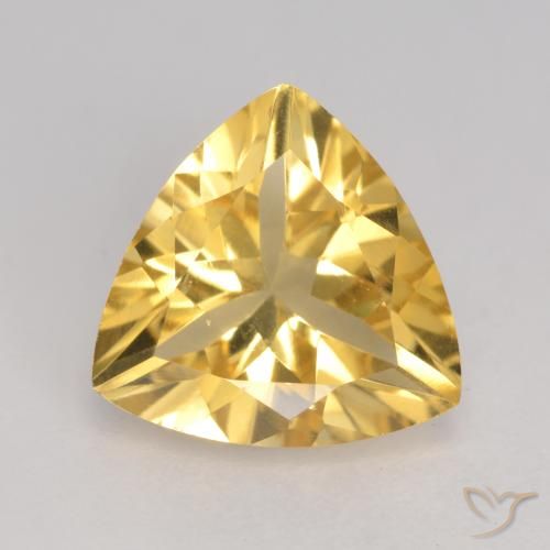 2.02ct Natürlicher Golden Citrin, Trillion, VVS-VS