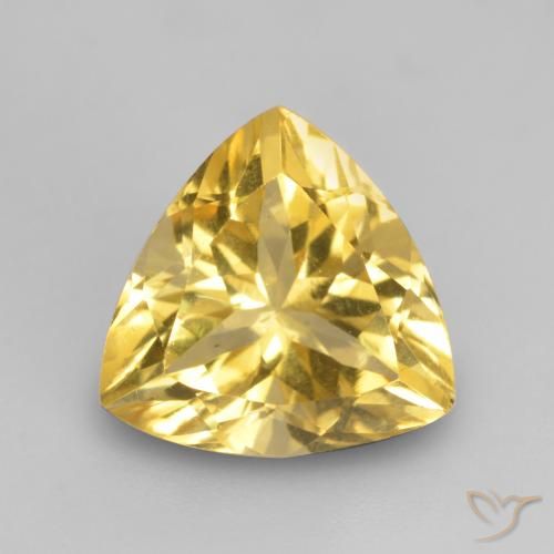 2.20ct Natürlicher Golden Citrin, Trillion, VVS-VS