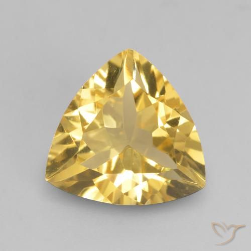 1.89ct Natürlicher Mittelgold Citrin, Trillion, VVS-VS