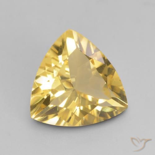 9,17 ctw natürlicher Mittelgold Citrin, Trillion, VVS-VS