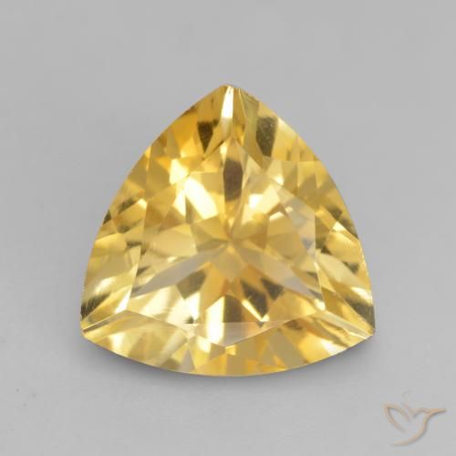 2.27ct Natürlicher Mittelgold Citrin, Trillion, VVS-VS