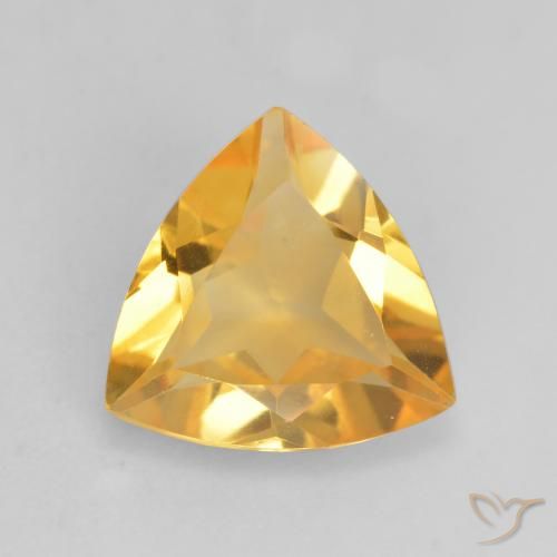 1.80ct Natürlicher Orange-Gold Citrin, Trillion, VVS-VS