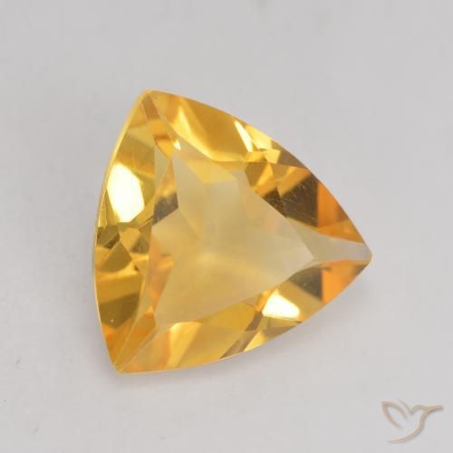 9,17 ctw natürlicher Orange-Gold Citrin, Trillion, VVS-VS