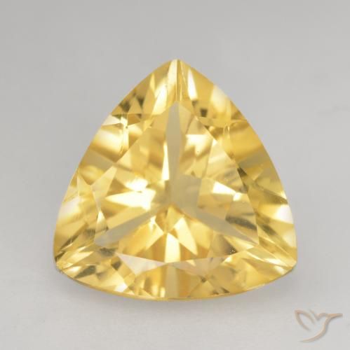 2.18ct Natürlicher Mittleres Gold Citrin, Trillion, VVS-VS