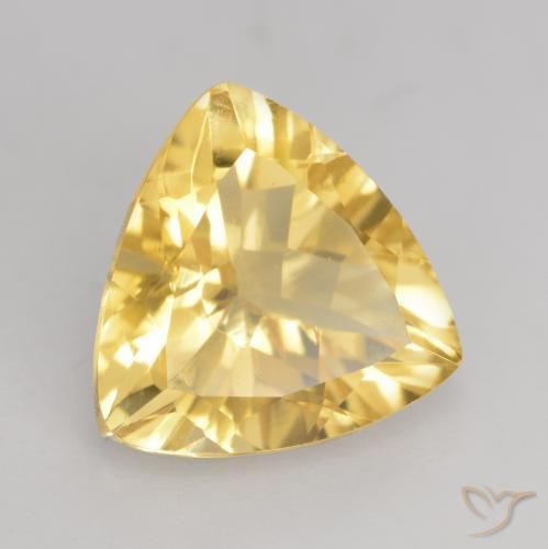 9,17 ctw natürlicher Mittleres Gold Citrin, Trillion, VVS-VS