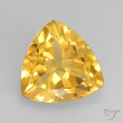 2.38ct Natürlicher Helles Gold Citrin, Trillion, VVS-VS