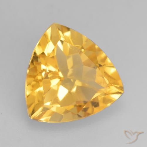 9,17 ctw natürlicher Helles Gold Citrin, Trillion, VVS-VS