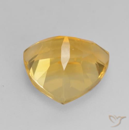 9,17 ctw natürlicher Helles Gold Citrin, Trillion, VVS-VS