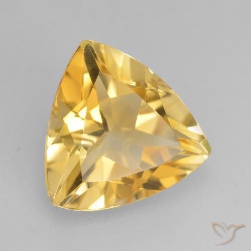 9,17 ctw natürlicher Mittleres Gold Citrin, Trillion, VVS-VS