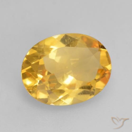 9,17 ctw natürlicher Helles Gold Citrin, Oval, VS