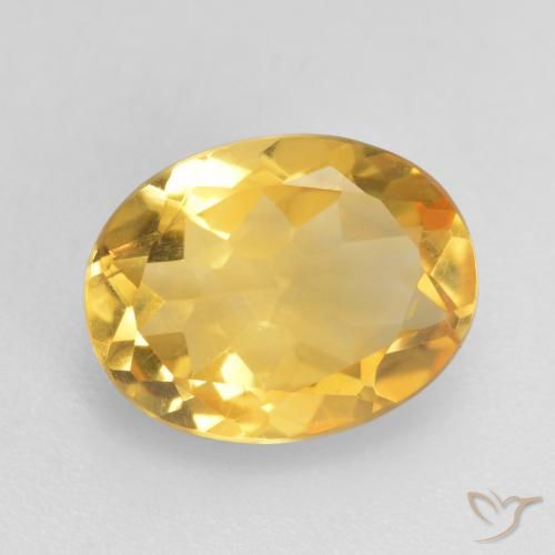 1.47ct Natürlicher Mittleres Gold Citrin, Oval, VVS-VS