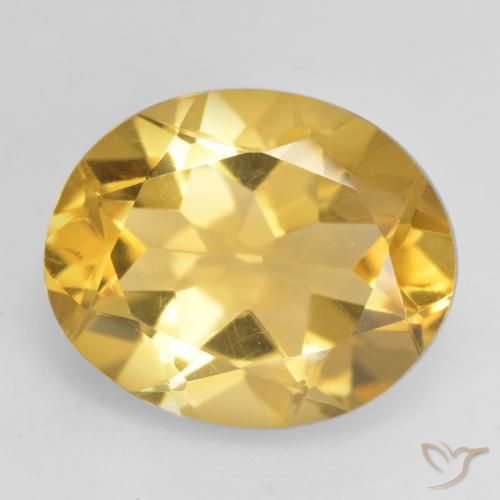 3.17ct Natürlicher Mittleres Gold Citrin, Oval, VVS-VS