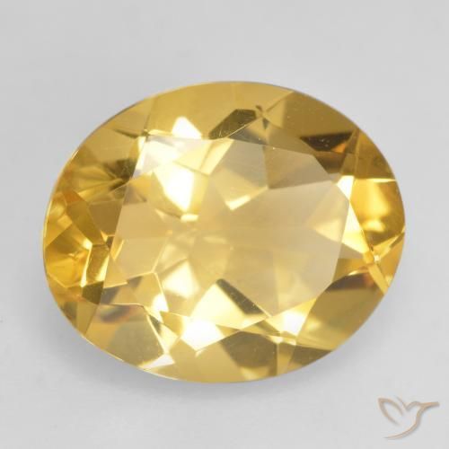 9,17 ctw natürlicher Mittleres Gold Citrin, Oval, VVS-VS