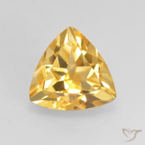 1.17ct Natürlicher Mittleres Gold Citrin, Trillion, VVS-VS