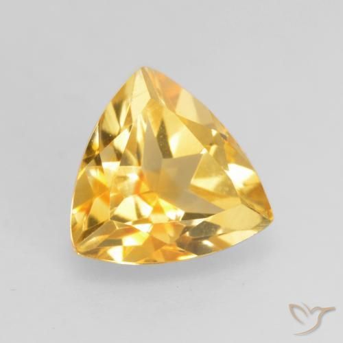 9,17 ctw natürlicher Mittleres Gold Citrin, Trillion, VVS-VS
