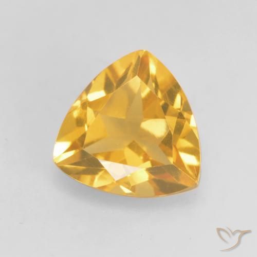 1.14ct Natürlicher Mittleres Gold Citrin, Trillion, VVS-VS