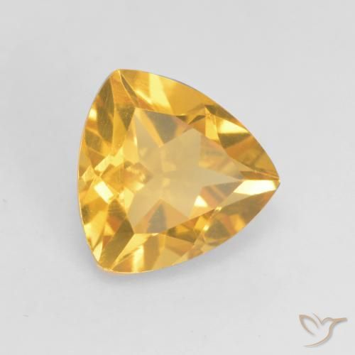 9,17 ctw natürlicher Mittleres Gold Citrin, Trillion, VVS-VS