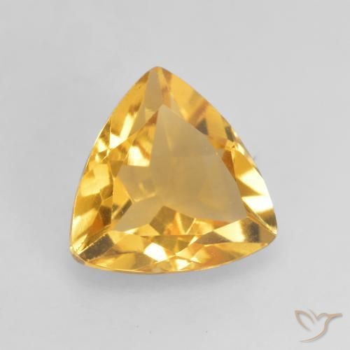9,17 ctw natürlicher Tiefes Goldorange Citrin, Trillion, VVS-VS