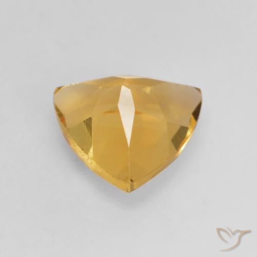 9,17 ctw natürlicher Tiefes Goldorange Citrin, Trillion, VVS-VS
