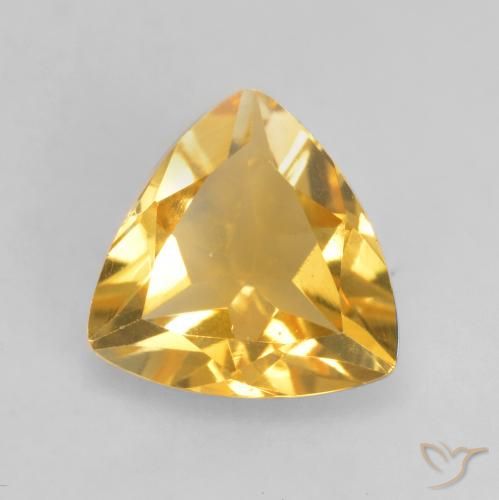 0.93ct Natürlicher Mittleres Gold Citrin, Trillion, VVS-VS