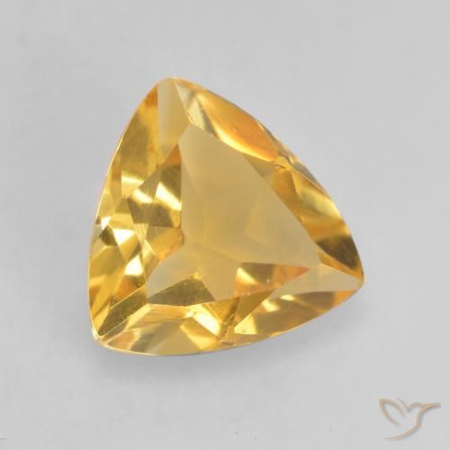 9,17 ctw natürlicher Mittleres Gold Citrin, Trillion, VVS-VS