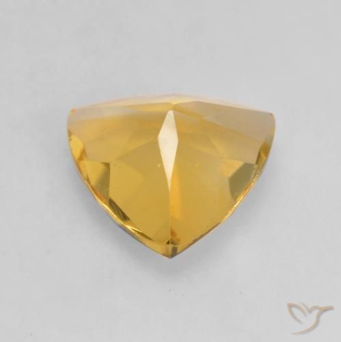 9,17 ctw natürlicher Mittleres Gold Citrin, Trillion, VVS-VS