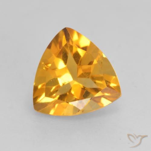 1.16ct Natürlicher Orange-Gold Citrin, Trillion, VVS-VS