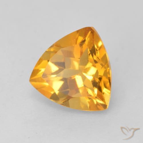 9,17 ctw natürlicher Orange-Gold Citrin, Trillion, VVS-VS