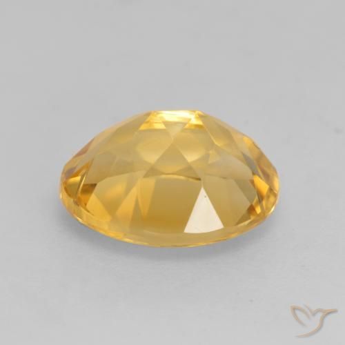 9,17 ctw natürlicher Golden Citrin, Oval, VVS-VS