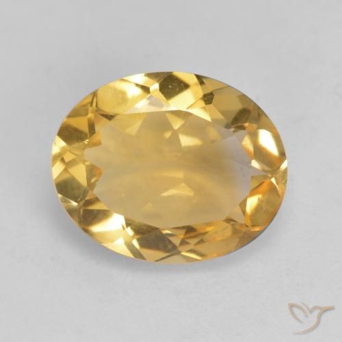 2.79ct Natürlicher Mittelhelles Gold Citrin, Oval, VVS-VS