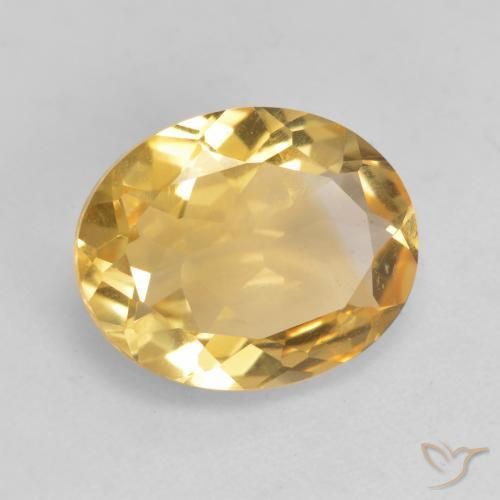 9,17 ctw natürlicher Mittelhelles Gold Citrin, Oval, VVS-VS