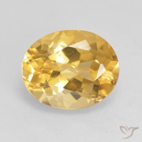 3.61ct Natürlicher Mittleres Gold Citrin, Oval, VVS-VS