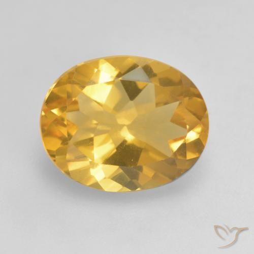 3.12ct Natürlicher Orange-Gold Citrin, Oval, VVS-VS