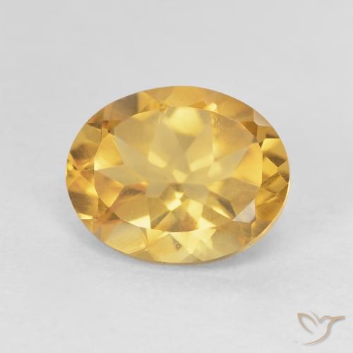 3.23ct Natürlicher Helles Gold Citrin, Oval, VVS-VS