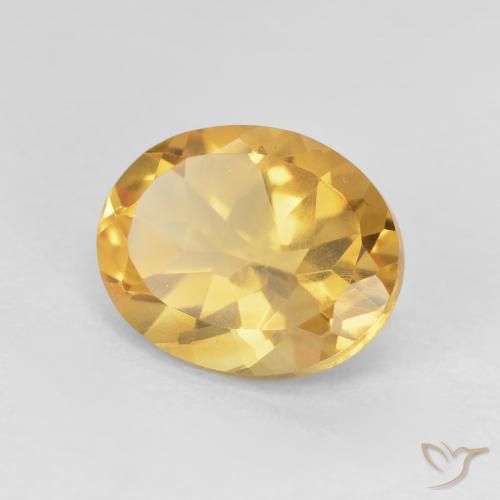 9,17 ctw natürlicher Helles Gold Citrin, Oval, VVS-VS