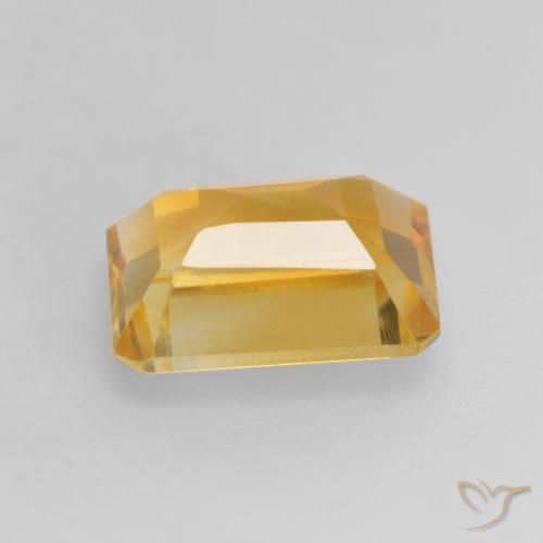 9,17 ctw natürlicher gold-orange Citrin, Oktagonschliff, VVS-VS