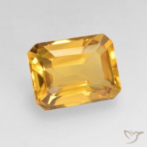 9,17 ctw natürlicher Mittelgold Citrin, Oktagonschliff, VVS-VS